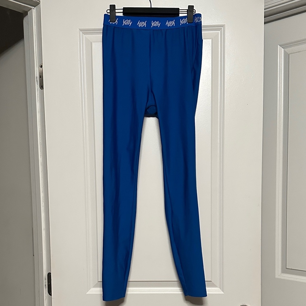 YITTY Blue Logo Waistband Leggings
